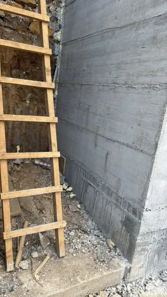 Potporni zid i podrumska konstrukcija